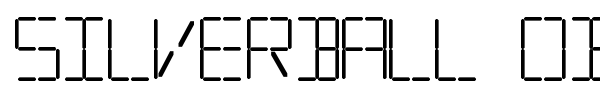 Silverball Oblique font preview